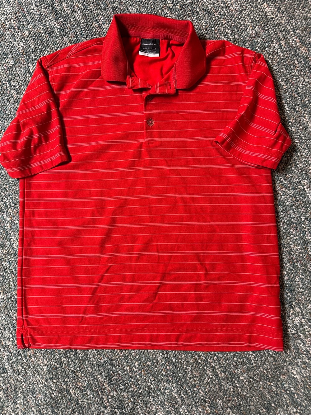 Boy’s Nike Red Striped Polo Shirt